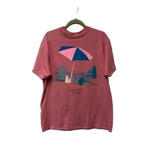 Sunshine Apparel Vintage Single Stitch Palm Coast Florida T Shirt Size Extra Lar